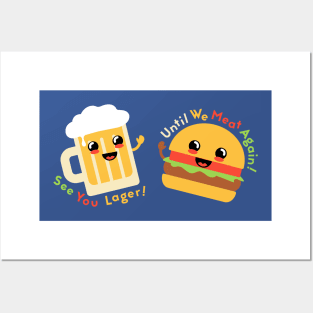 Burger & Beer Pals Posters and Art